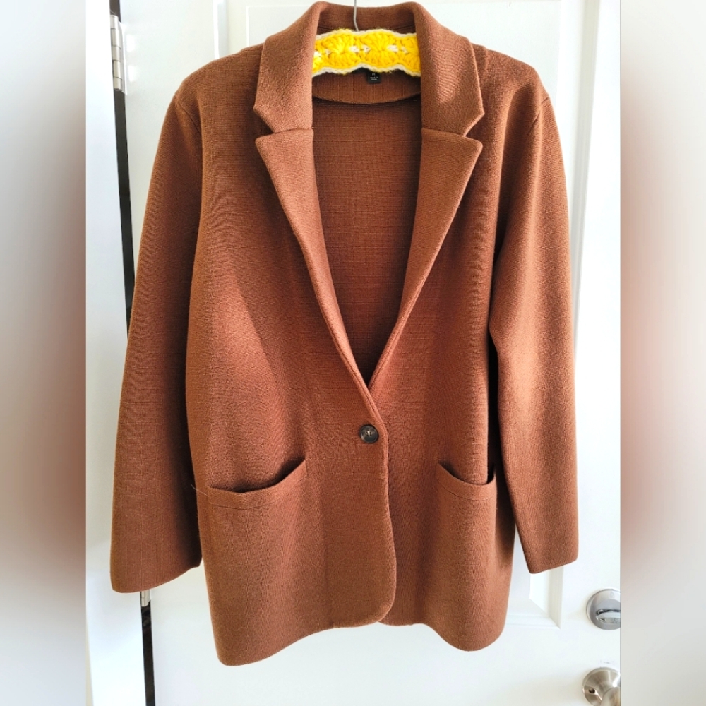J. Crew Women's Knit Blazer Sz Med